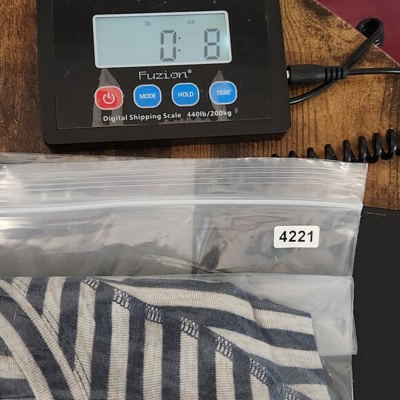 CAbi Style 3228 Ernest Striped Tee Size Small. Navy & Oatmeal - Picture 14 of 14